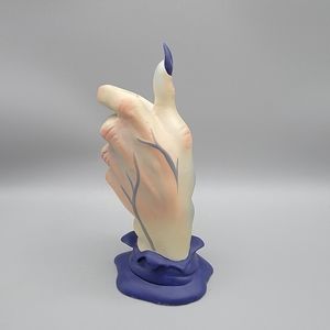 Applause Ceramic Witch Candle Holder Hand Halloween Vintage